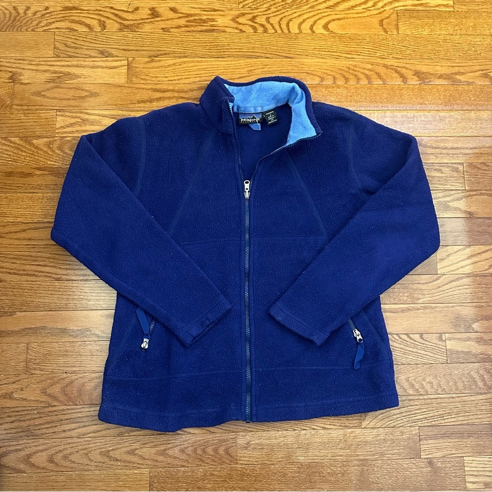 Vintage 2001 Patagonia Synchilla fleece full zip made in USA woman’s size large